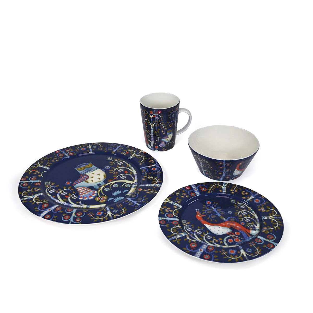 iittala Taika Blue 4-Piece Dinnerware Set