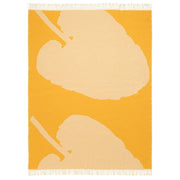 Marimekko Valkea Yo Orange Wool Throw Blanket
