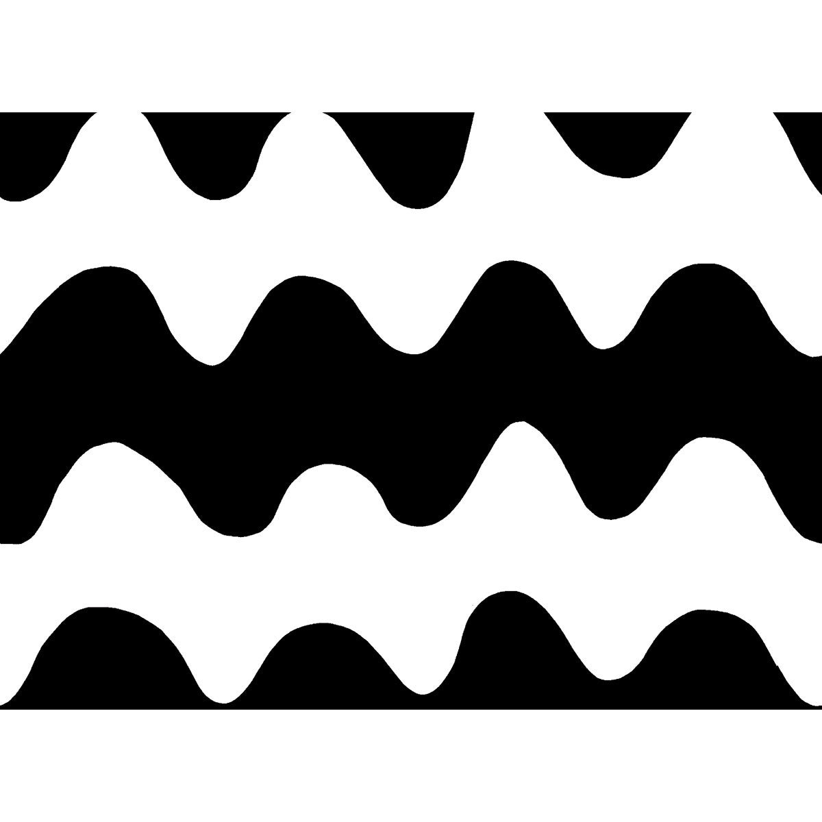 Marimekko White / Black Lokki Cotton Fabric