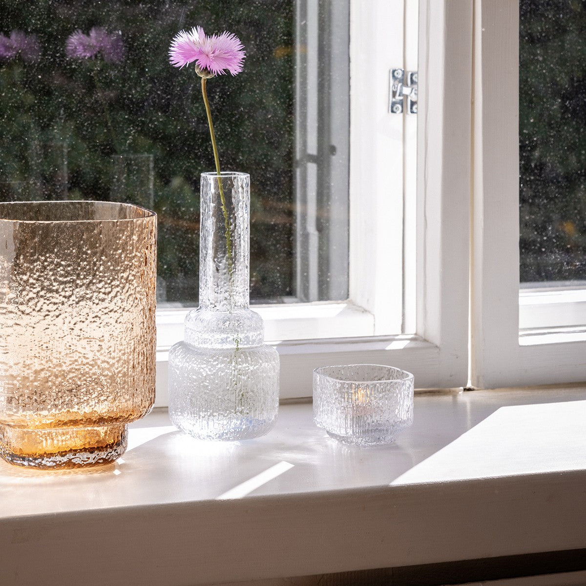 Pentik Kuulea Clear Glass Candle Holder