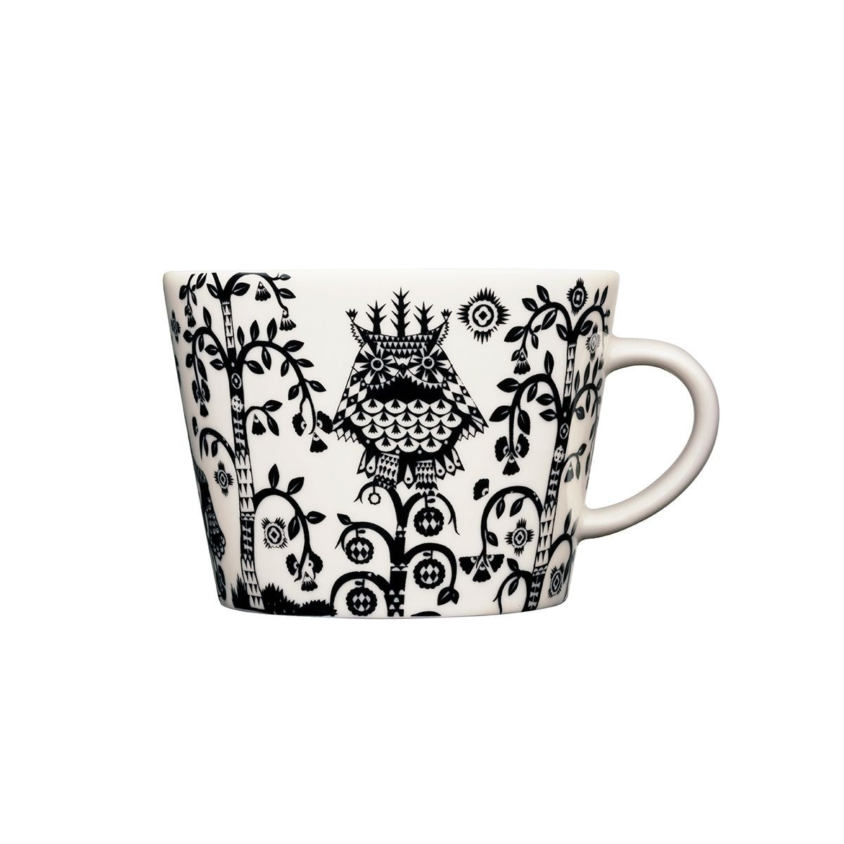 iittala Taika White / Black Coffee Cup - 6-1/2 oz
