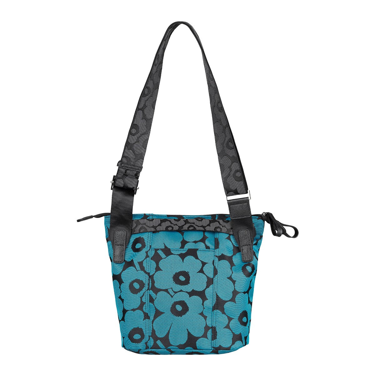 Marimekko Unikko Blue / Black Carry All Shoulder Bag