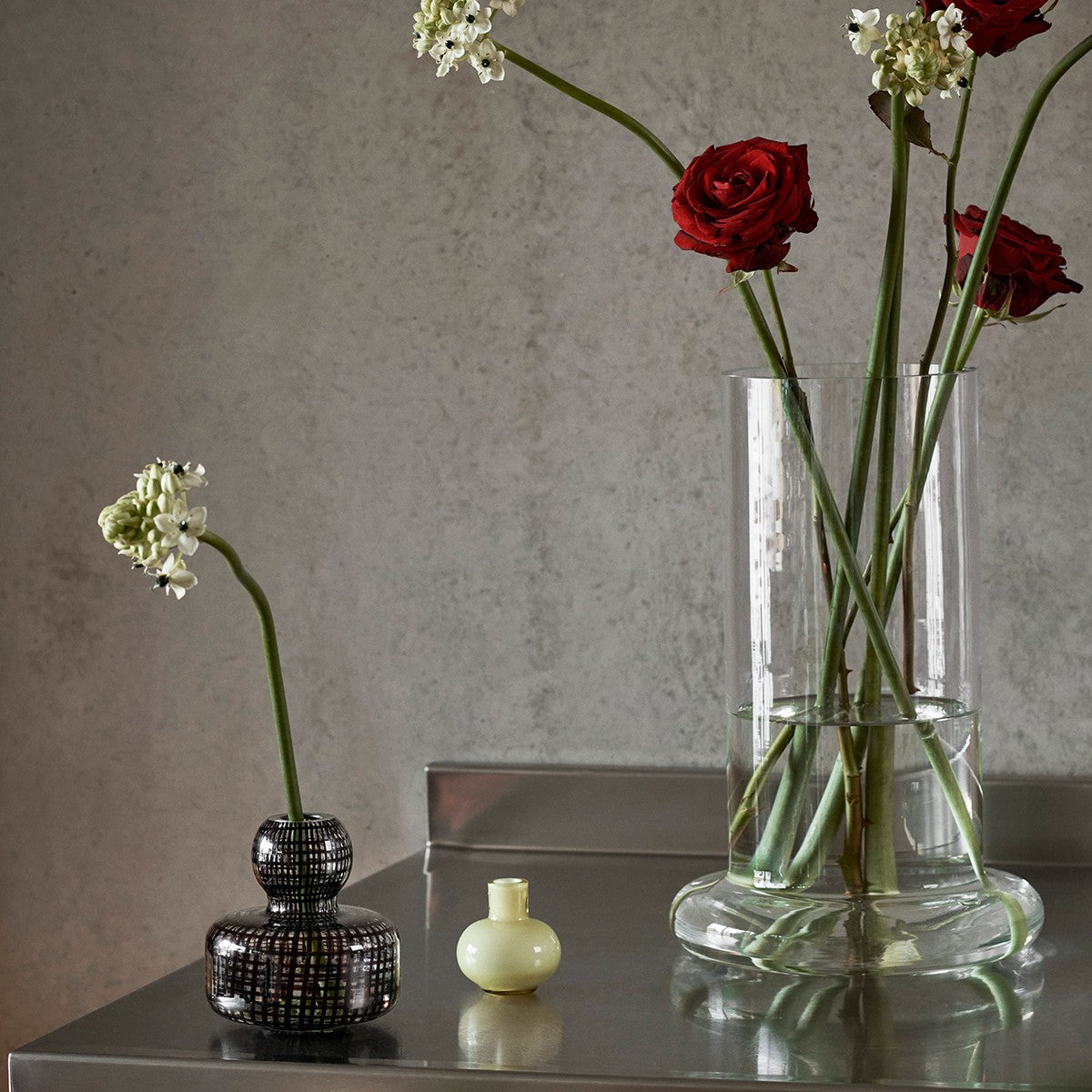 Marimekko White Asparagus Mini Vase