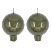 Festivo Metallic Luster Moss Candles - Set of 2