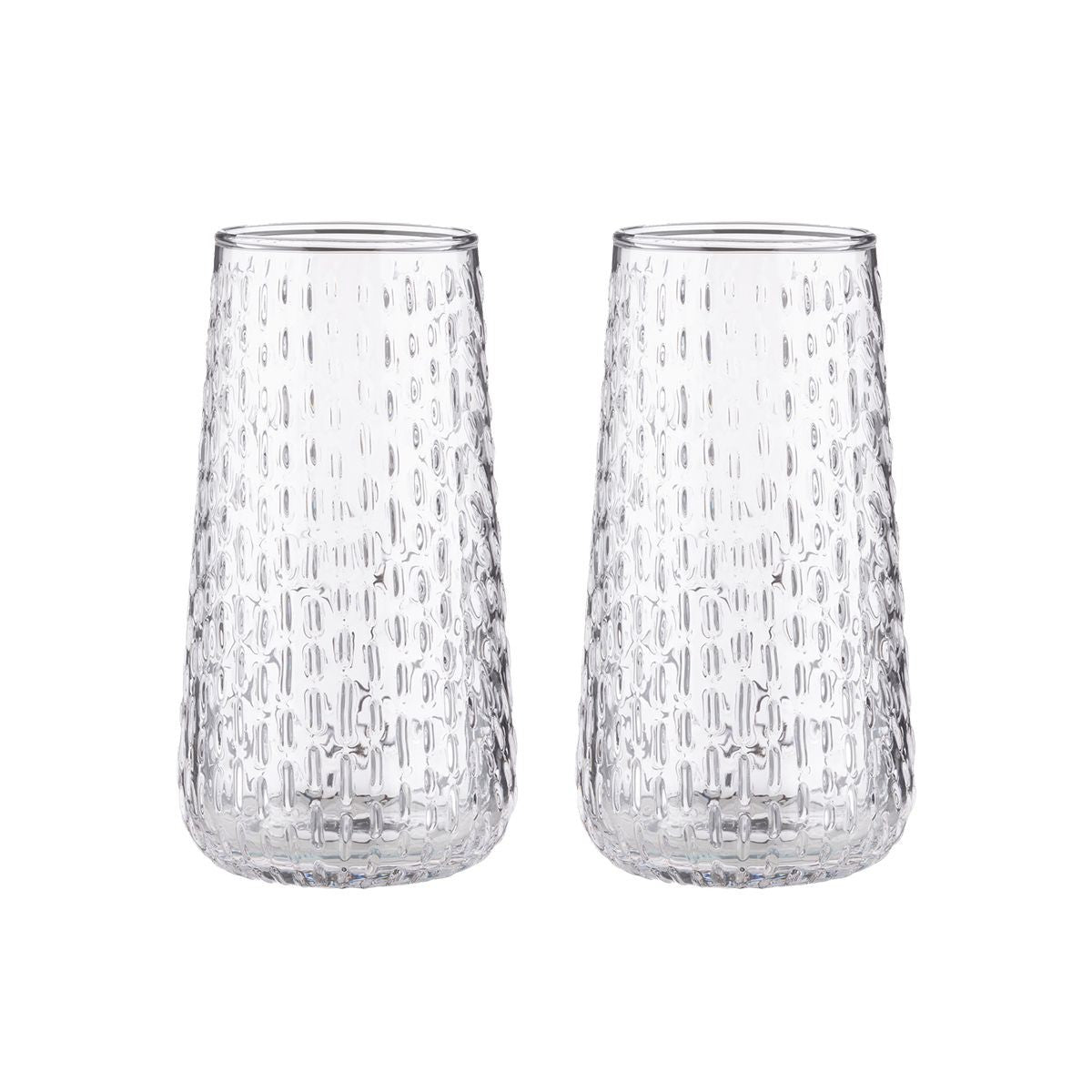 Marimekko Syksy Clear Glass Flutes - Set of 2