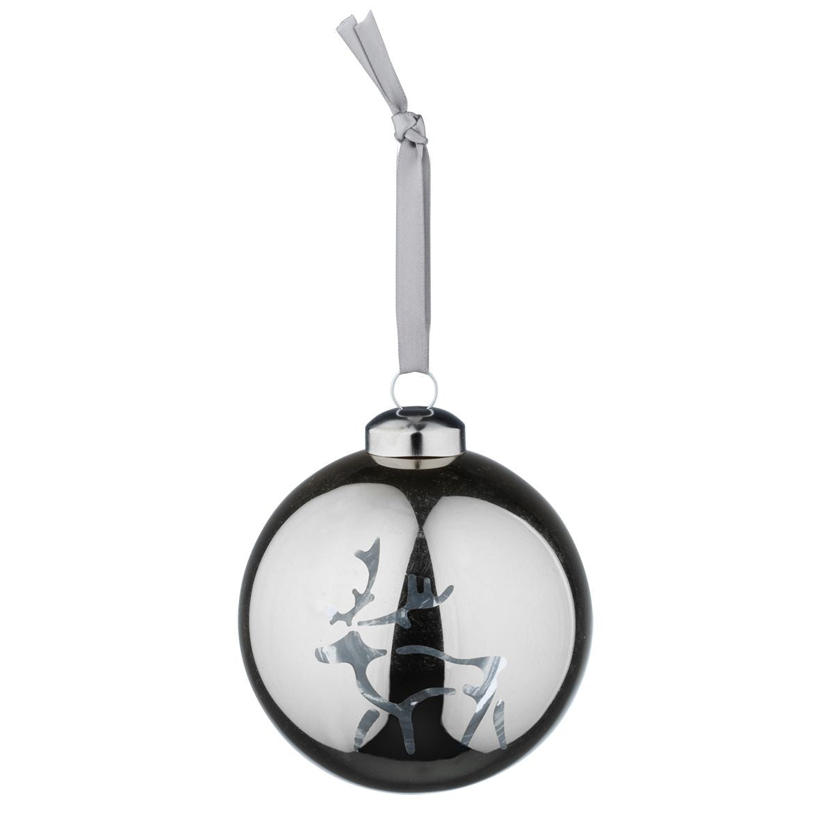 Pentik Saaga Silver Glass Ball Ornament