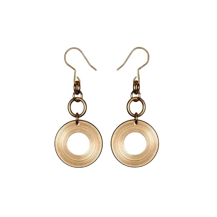 Kalevala Kosmos Bronze Hook Earrings