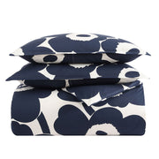 Marimekko Unikko Indigo Full / Queen Duvet Cover Set