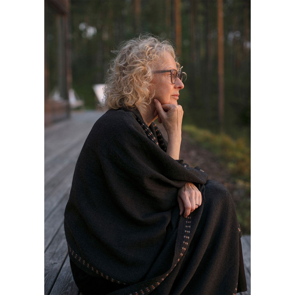 Lapuan Kankurit Saana Charcoal Scarf