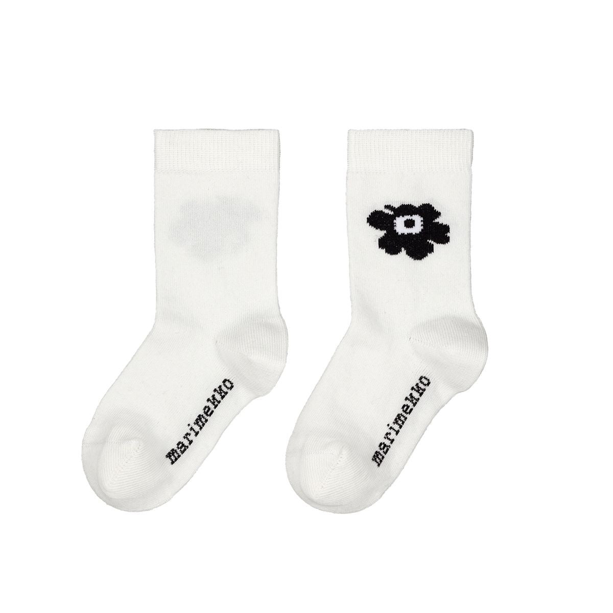 Marimekko Umika Unikko Black / White Children's Socks