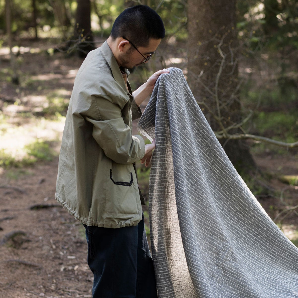 Lapuan Kankurit Metsa Light gray Blanket