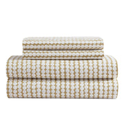 Marimekko Pikku Rasymatto Beige / White King Sheet Set