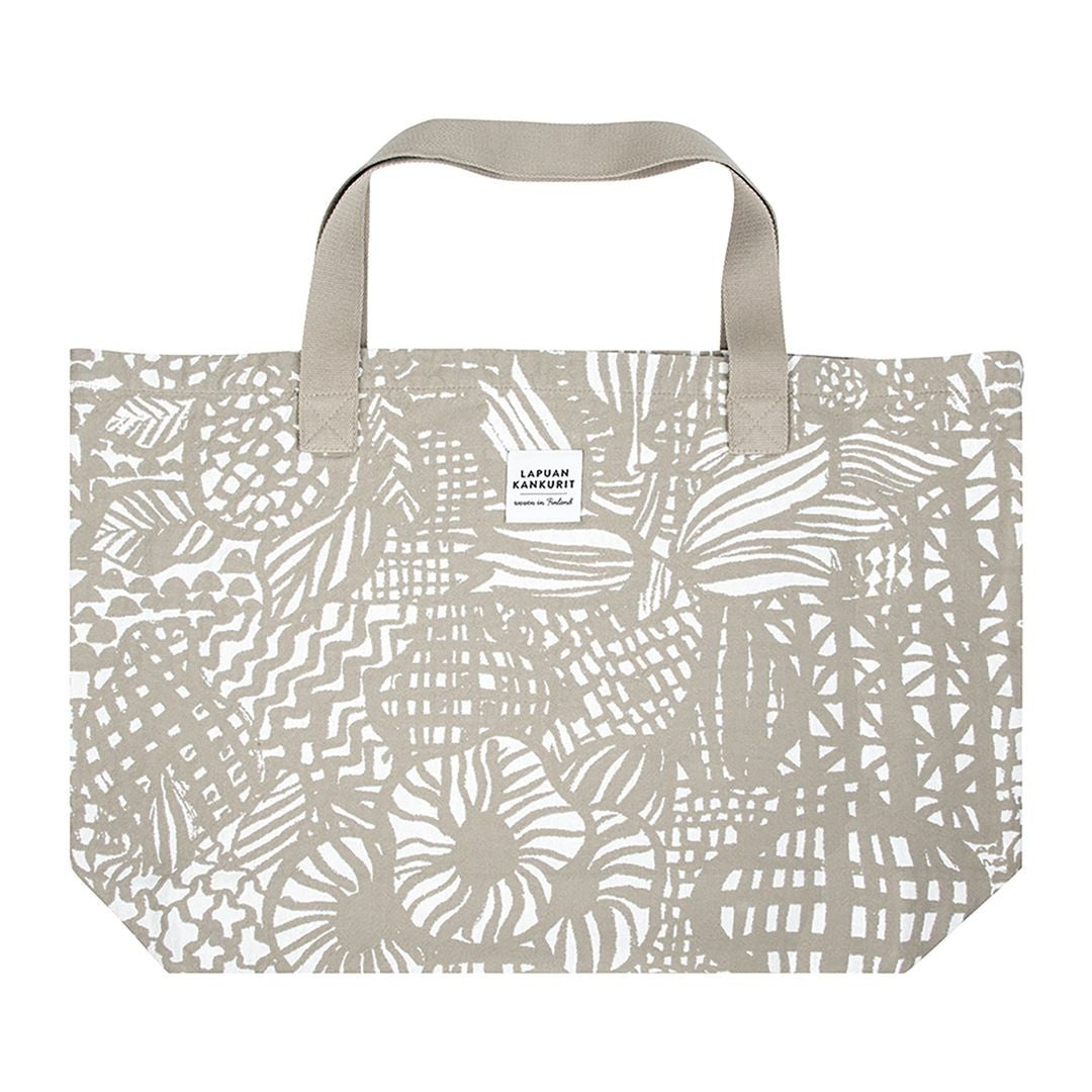 Lapuan Kankurit Veranta Beige / White Large Tote Bag