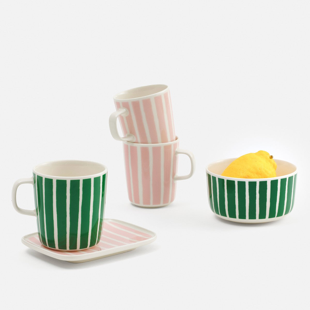 Marimekko Piccolo Green / White Large Mug