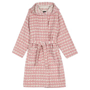 Marimekko Rasymatto Light Pink / White Hooded Bathrobe