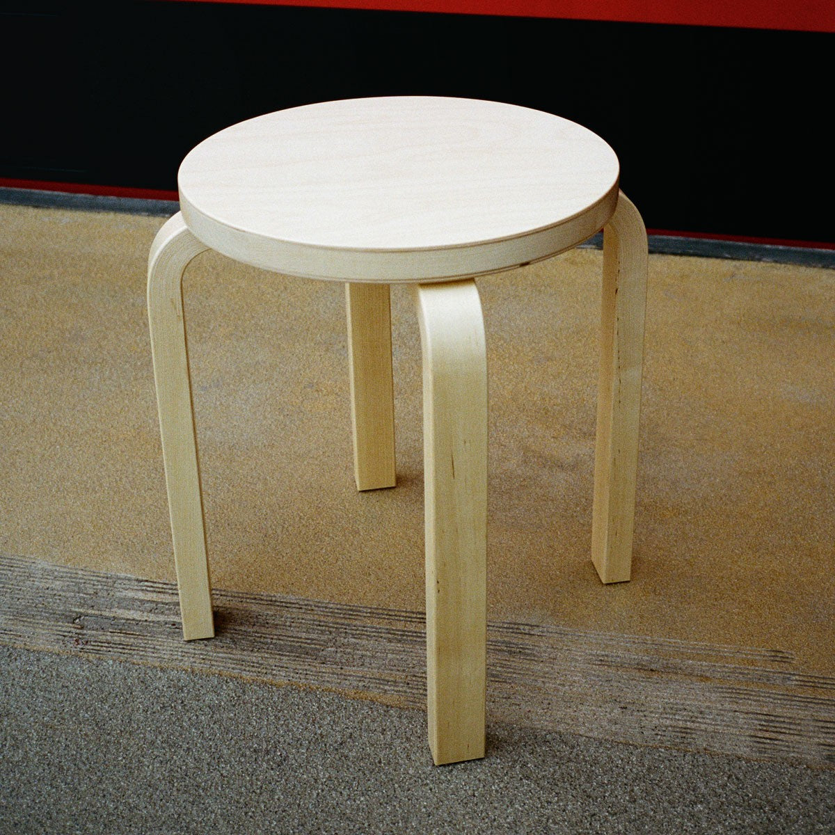 Artek Alvar Aalto E60 - Four Legged Stool - Birch Veneer