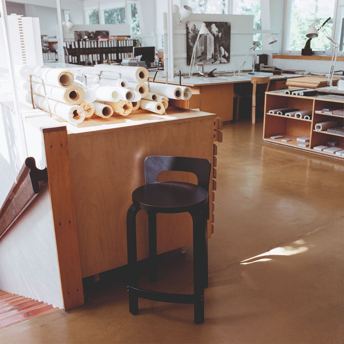 Artek Alvar Aalto K65 High Chair - Lacquered