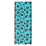 Marimekko Fiore Unikko Black / Blue Scarf