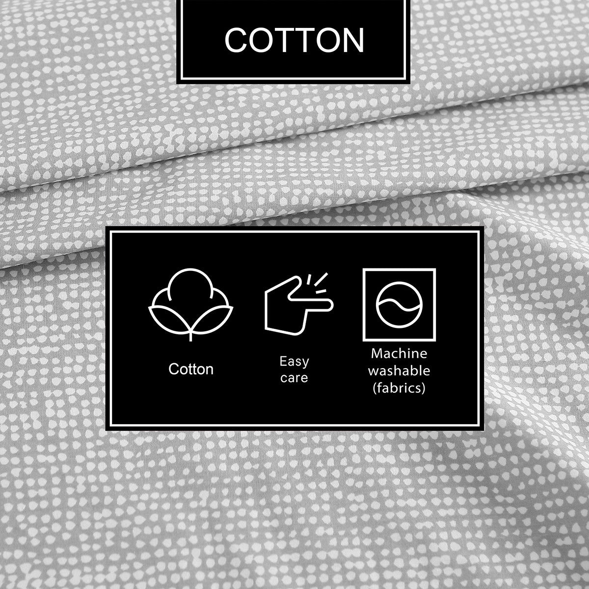 Marimekko Orkanen Grey / White Full Sheet Set