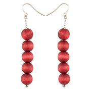aarikka Sara Wine Red Earrings