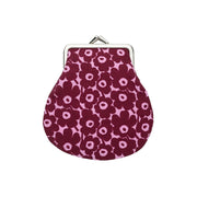 Marimekko Pikkuinen Unikko Burgundy / Pink Small Coin Purse
