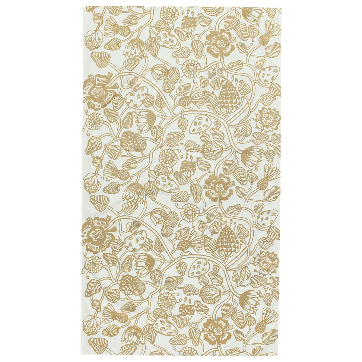 Marimekko Tiara Gold / White Tablecloth