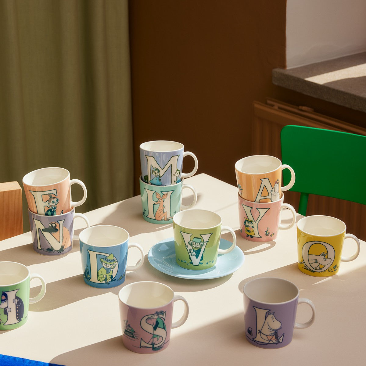 Arabia Moomin ABC Pink Mug - Y