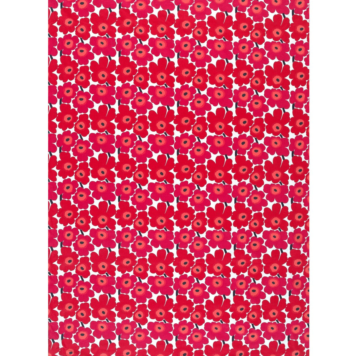 Marimekko Mini Unikko Red / White Cotton Fabric