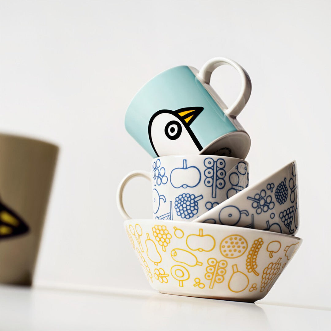 iittala Toikka Frutta White / Blue Mug