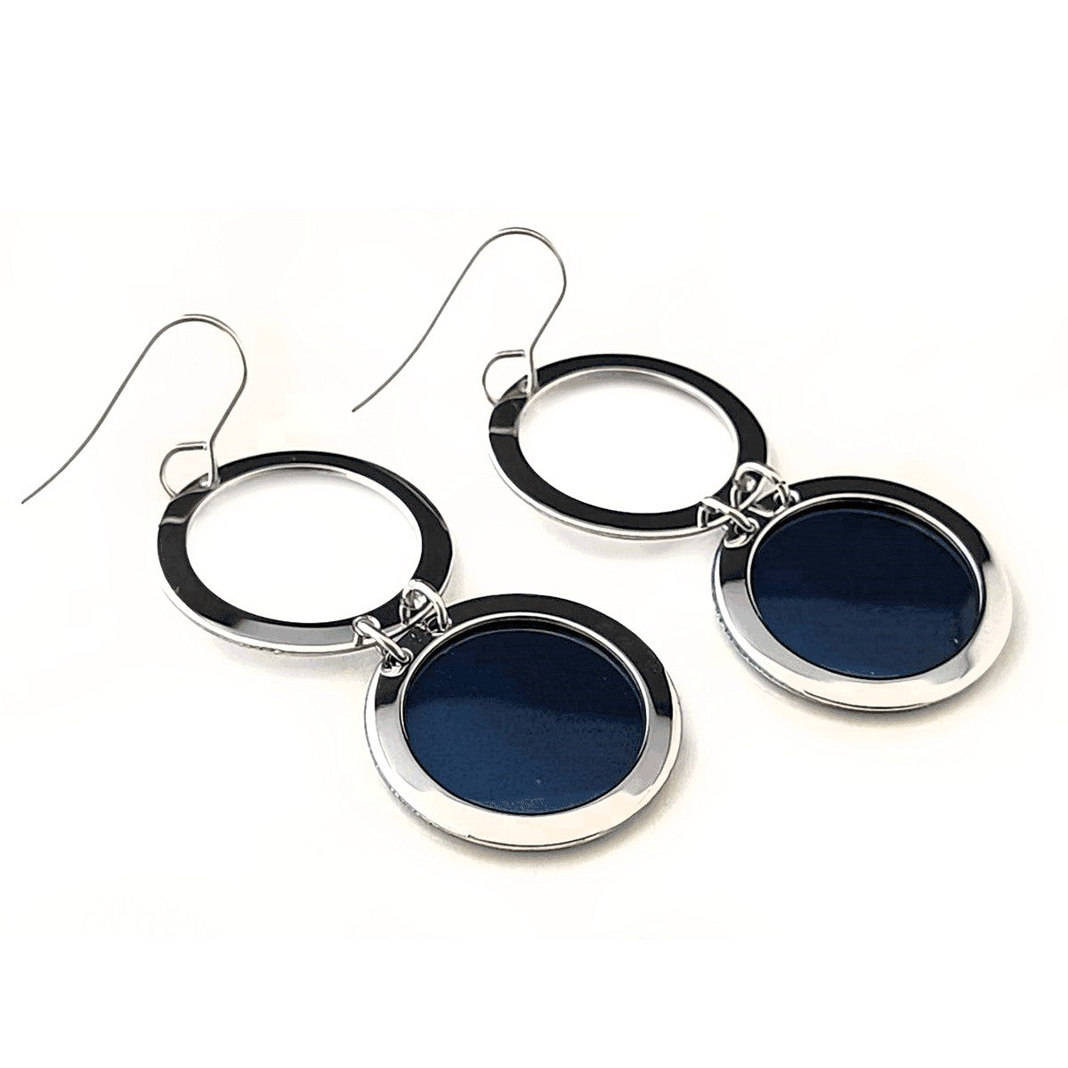 Pohjolan Helmi Midnight Blue Rondo Earrings
