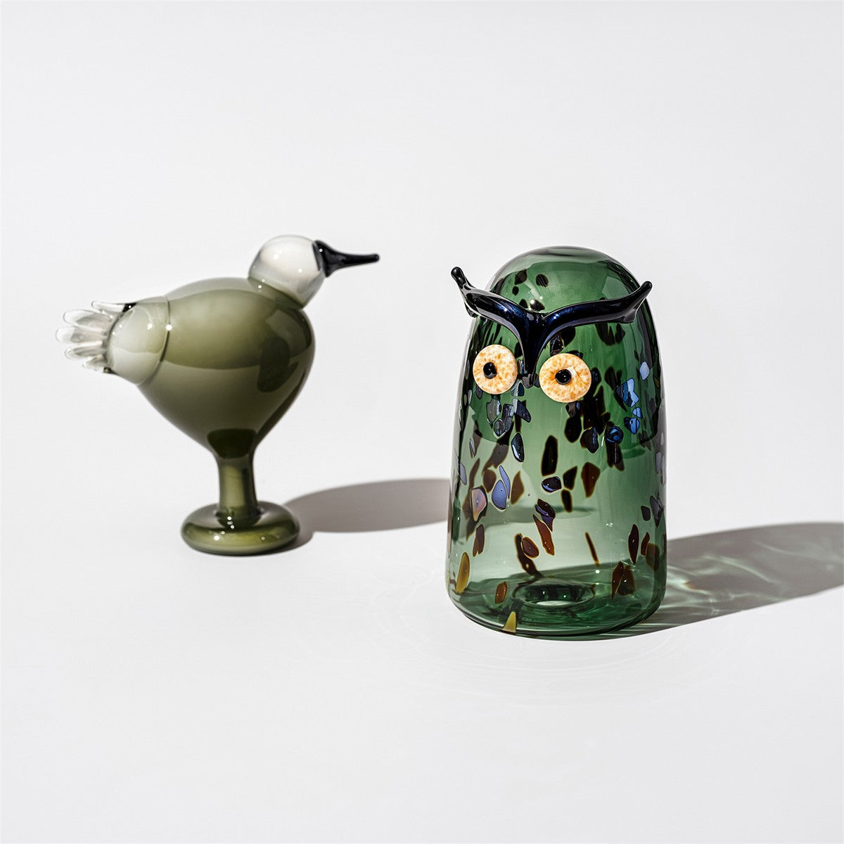 iittala Toikka Pine Green Large Long-Eared Owl
