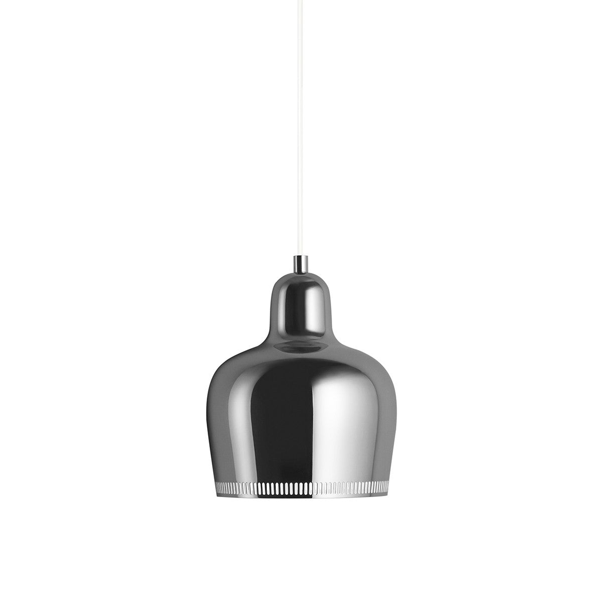 Artek Alvar Aalto A330S "Golden Bell" Ceiling Lamp - Chrome Plated Steel