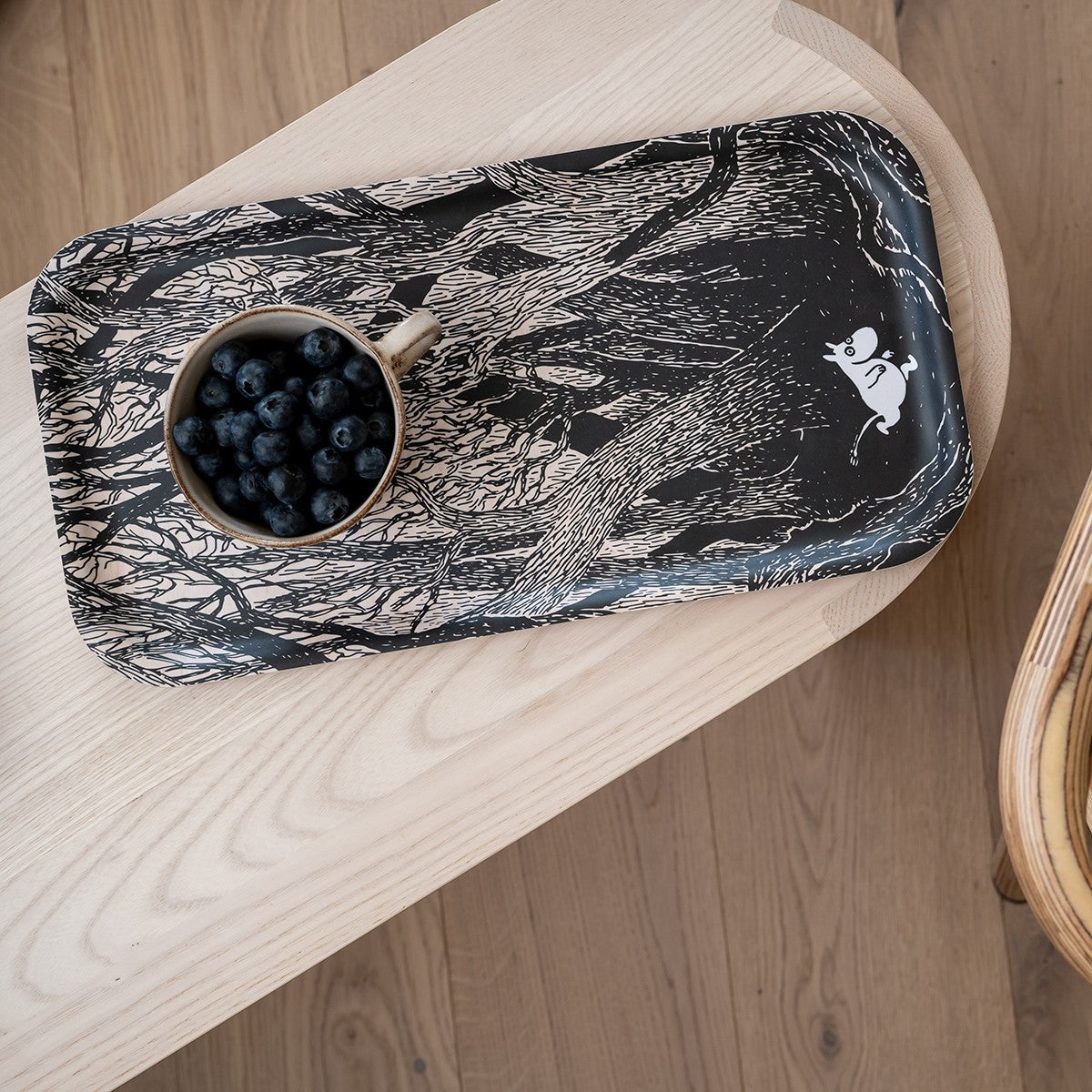 Muurla Moomin The Rush Wood / Black Tray