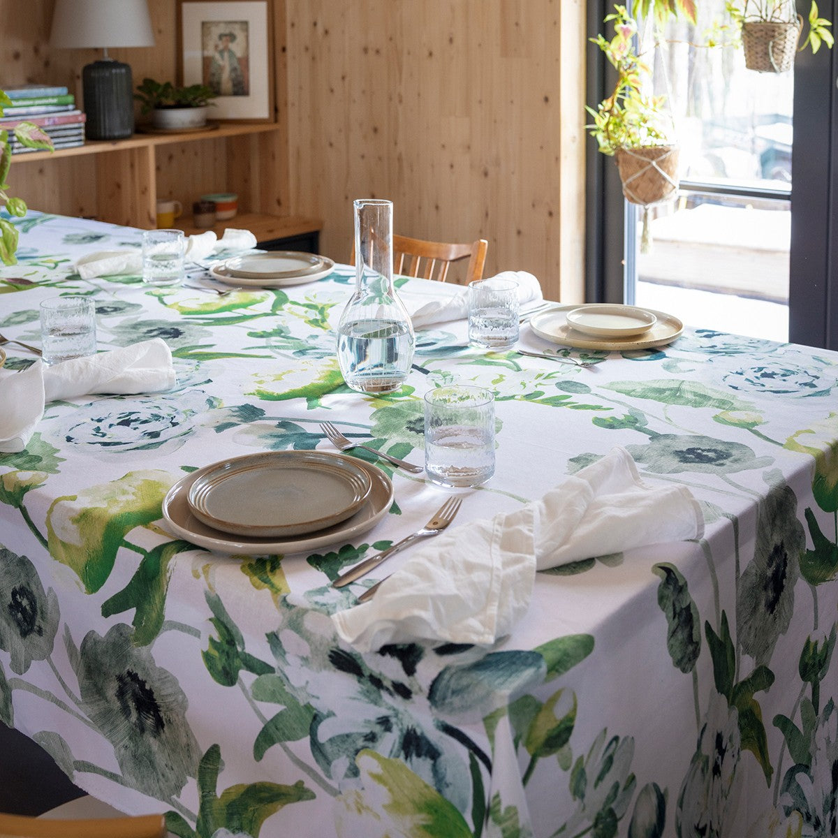 Pentik Freesia Green / White Tablecloth