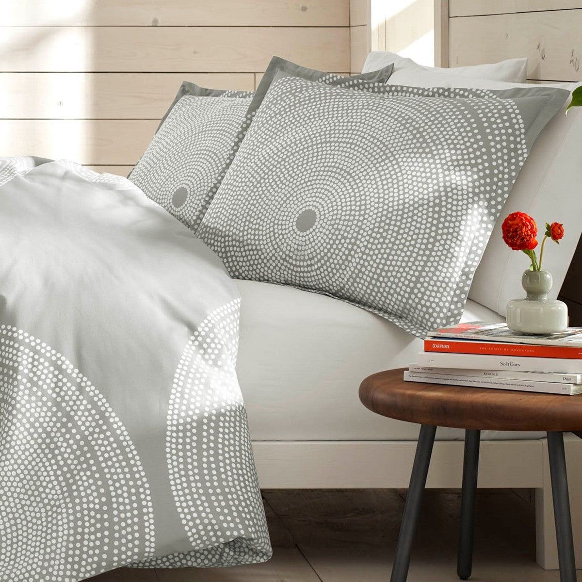 Marimekko Fokus Grey Full / Queen Duvet Cover Set