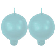 Festivo Light Blue Ball Candles - Set of 2