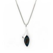 FinnFeelings Spectrolite Silver Pendant Necklace