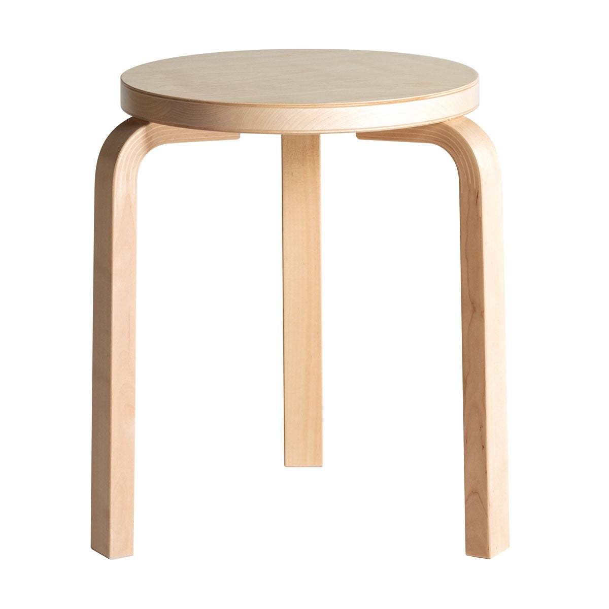 Artek Alvar Aalto Stool 60 - Three Legged Stool - Birch Veneer