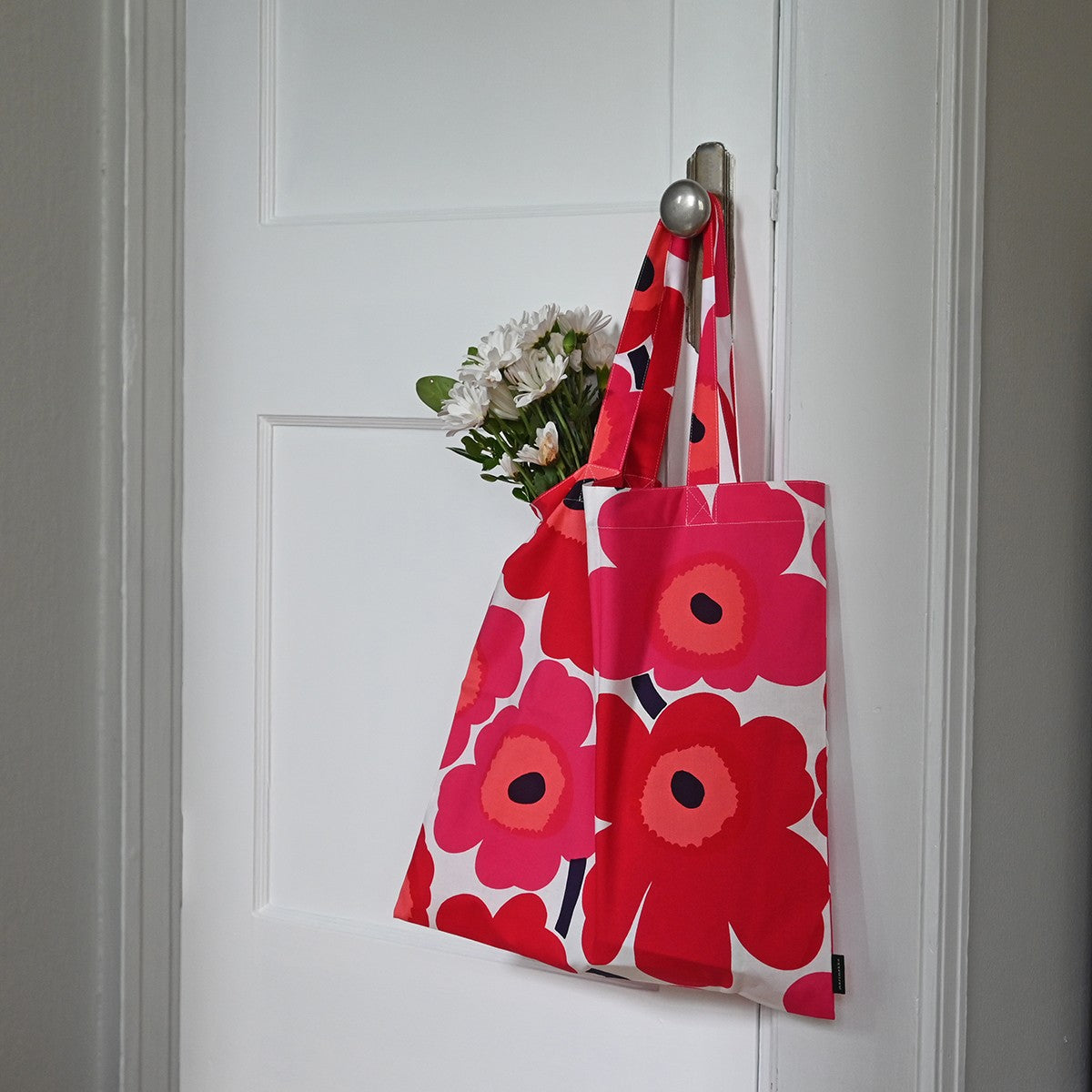 Marimekko Unikko Red Tote Bag