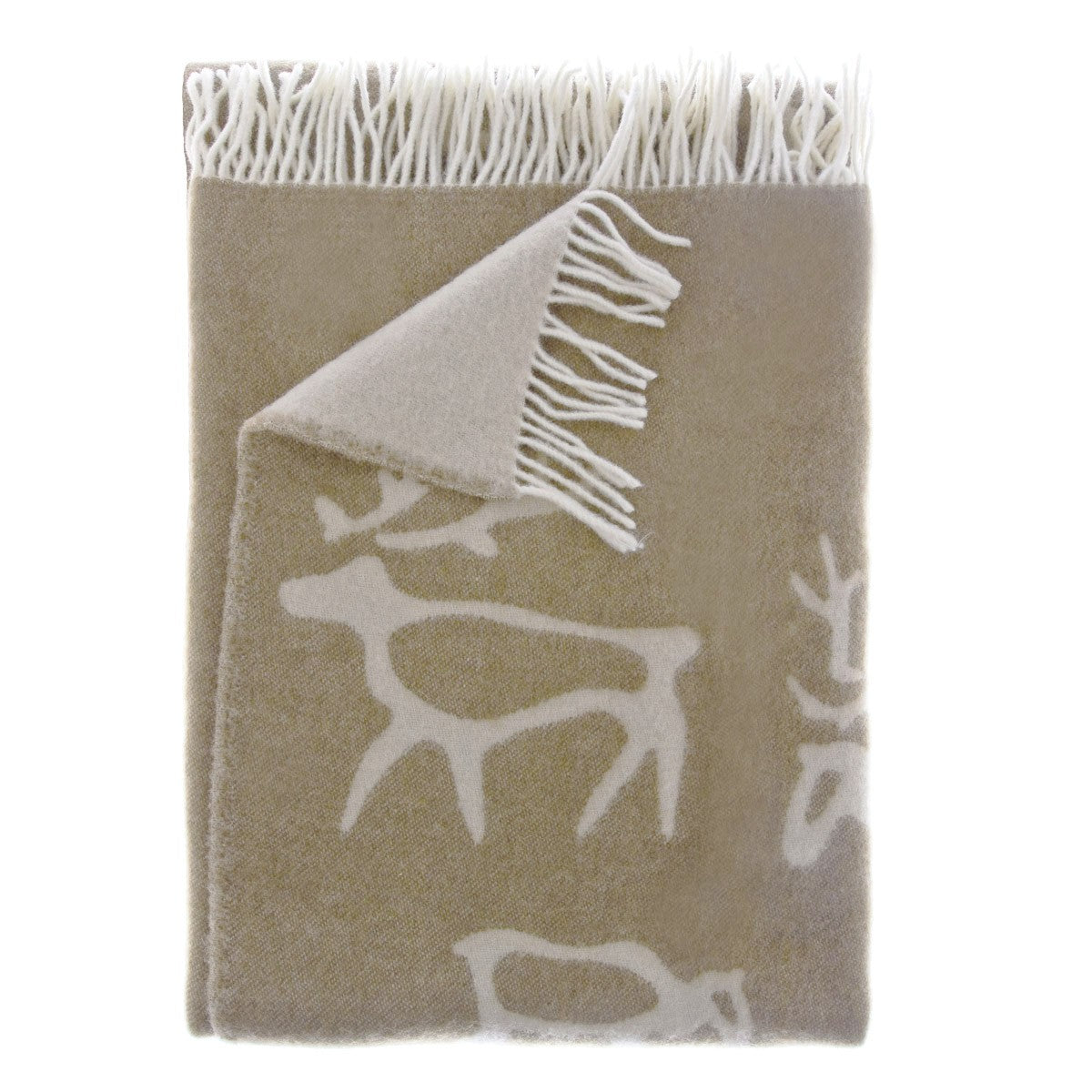Pentik Saaga Brown Wool Blanket