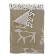 Pentik Saaga Brown Wool Blanket