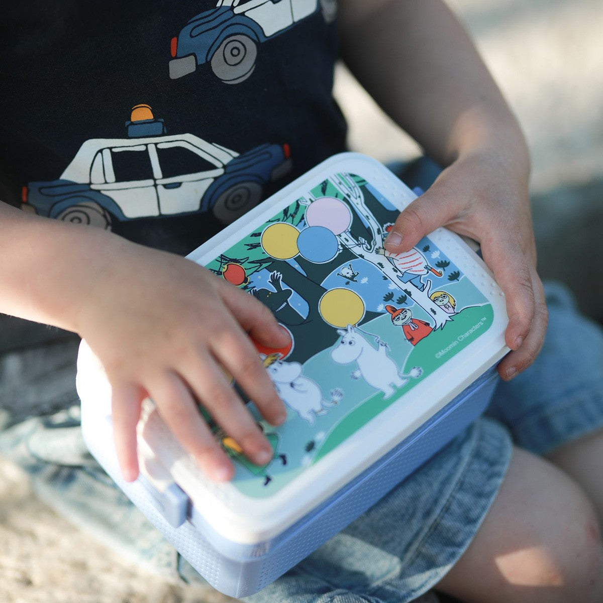 Moomin Festivities Blue / Multi Small Children's Lunchbox