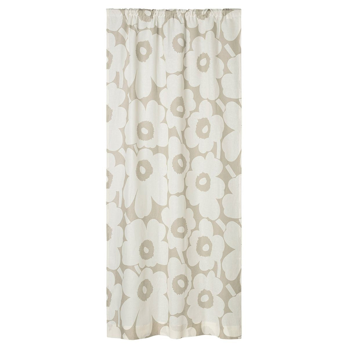 Marimekko Unikko Beige / Off White Ready-Made Curtain