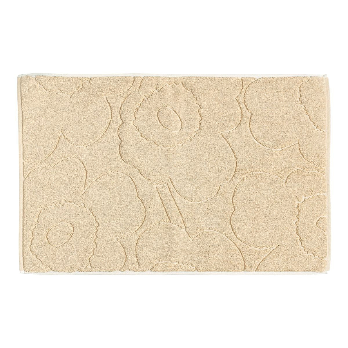 Marimekko Piirto Unikko Straw / Off White Bath Mat