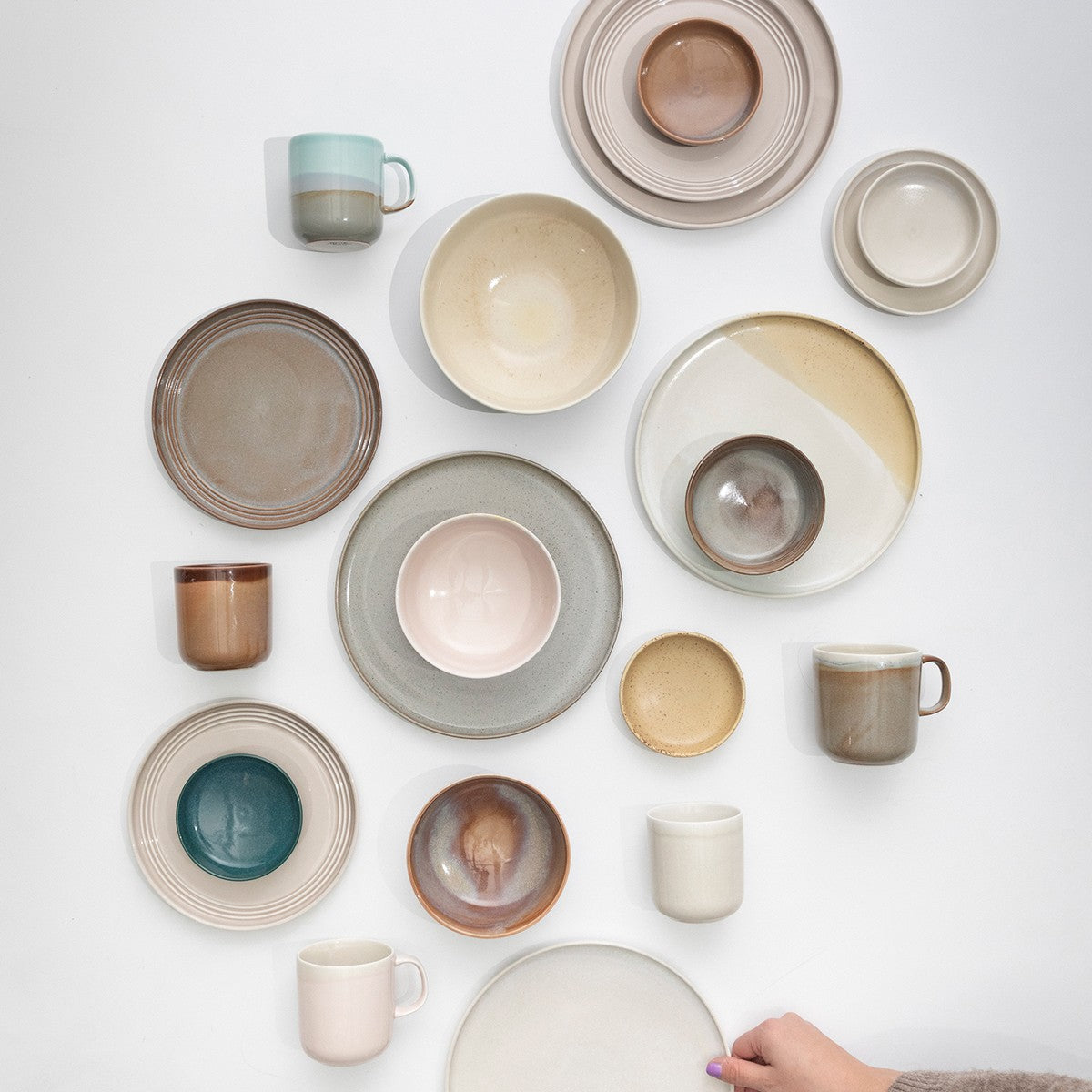 Pentik Tuntu Grey / Brown Dinner Plate