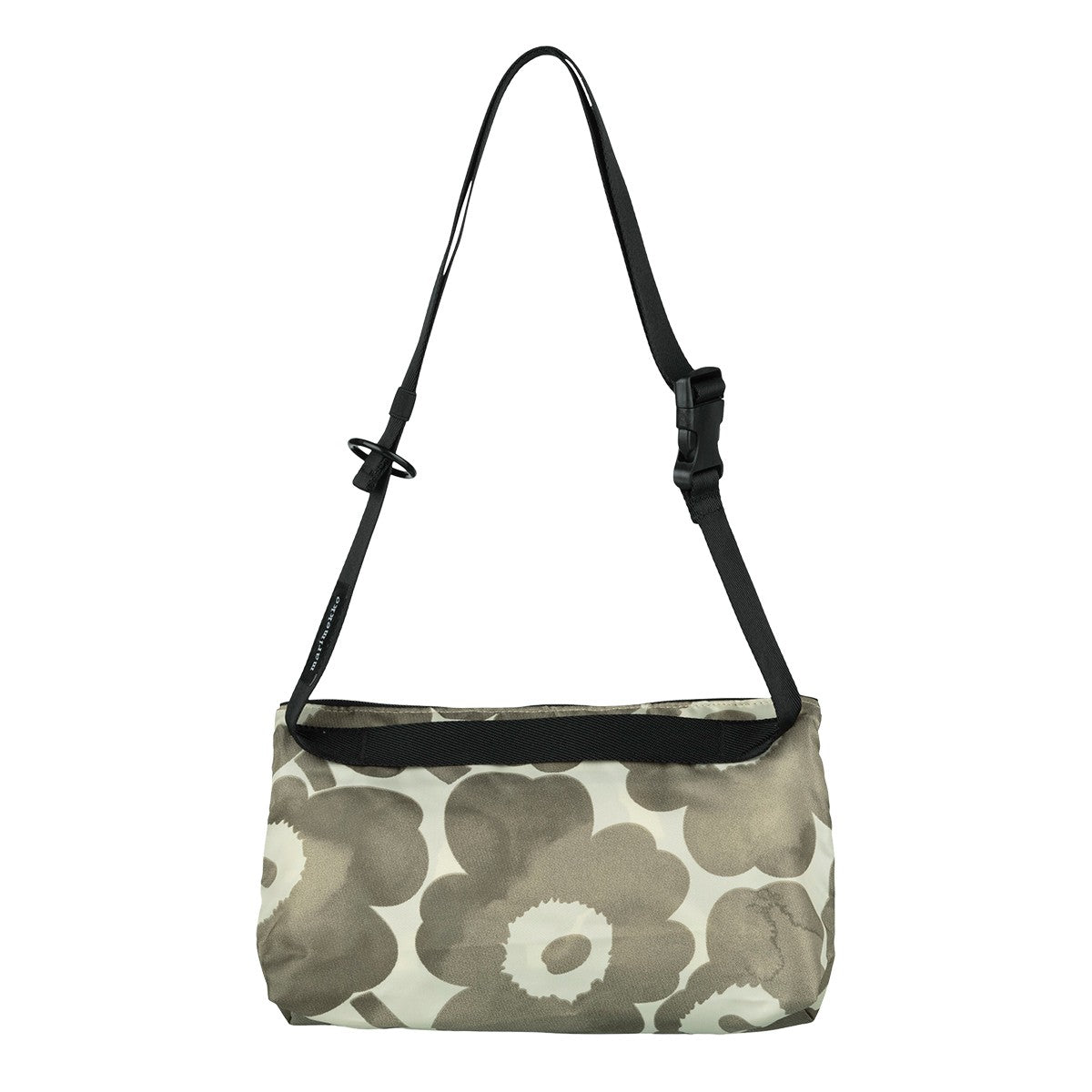 Marimekko Unikko Charcoal / Cream Small Neat Crossbody Shoulder Bag