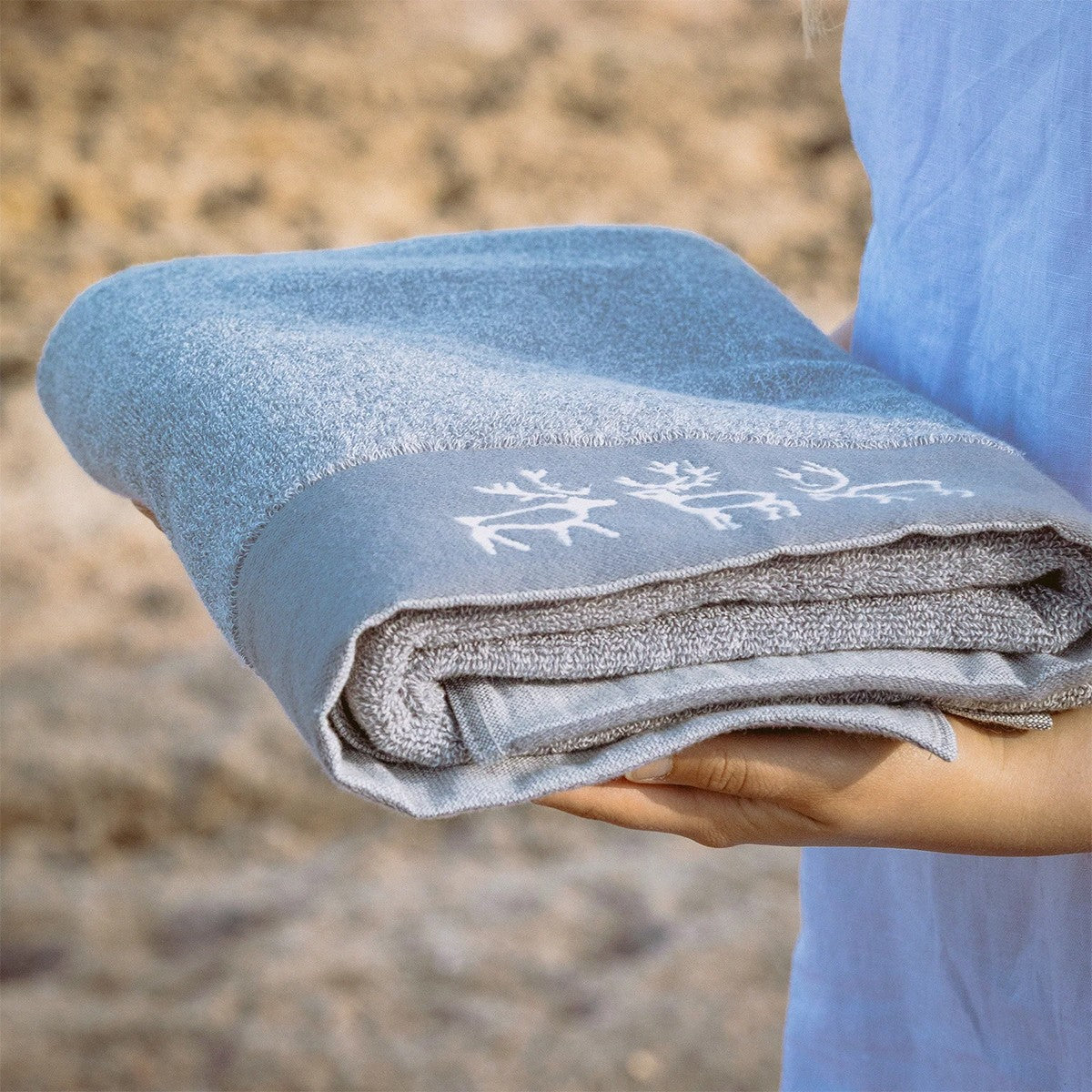 Pentik Saaga Concrete Bath Towel