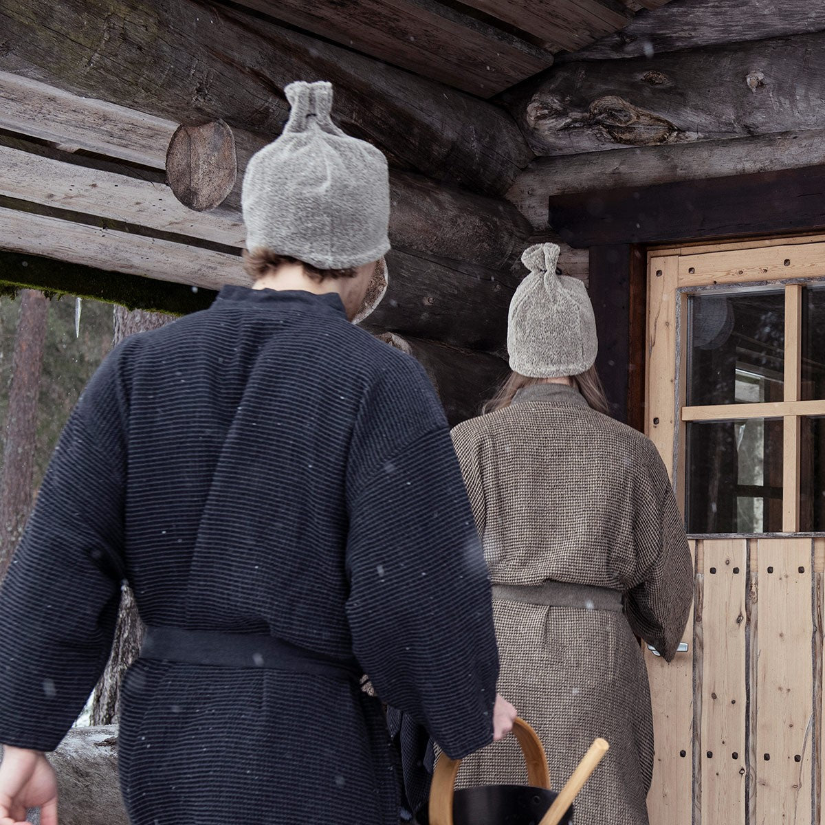 Rento Terry / Linen Beige Sauna Hat