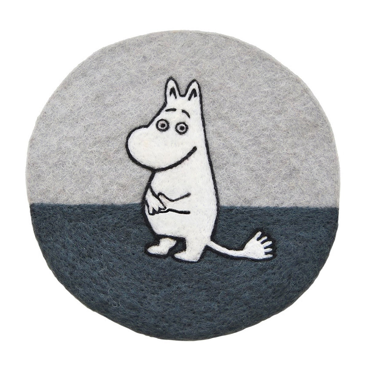 Klippan Moomin Grey Felted Wool Trivet