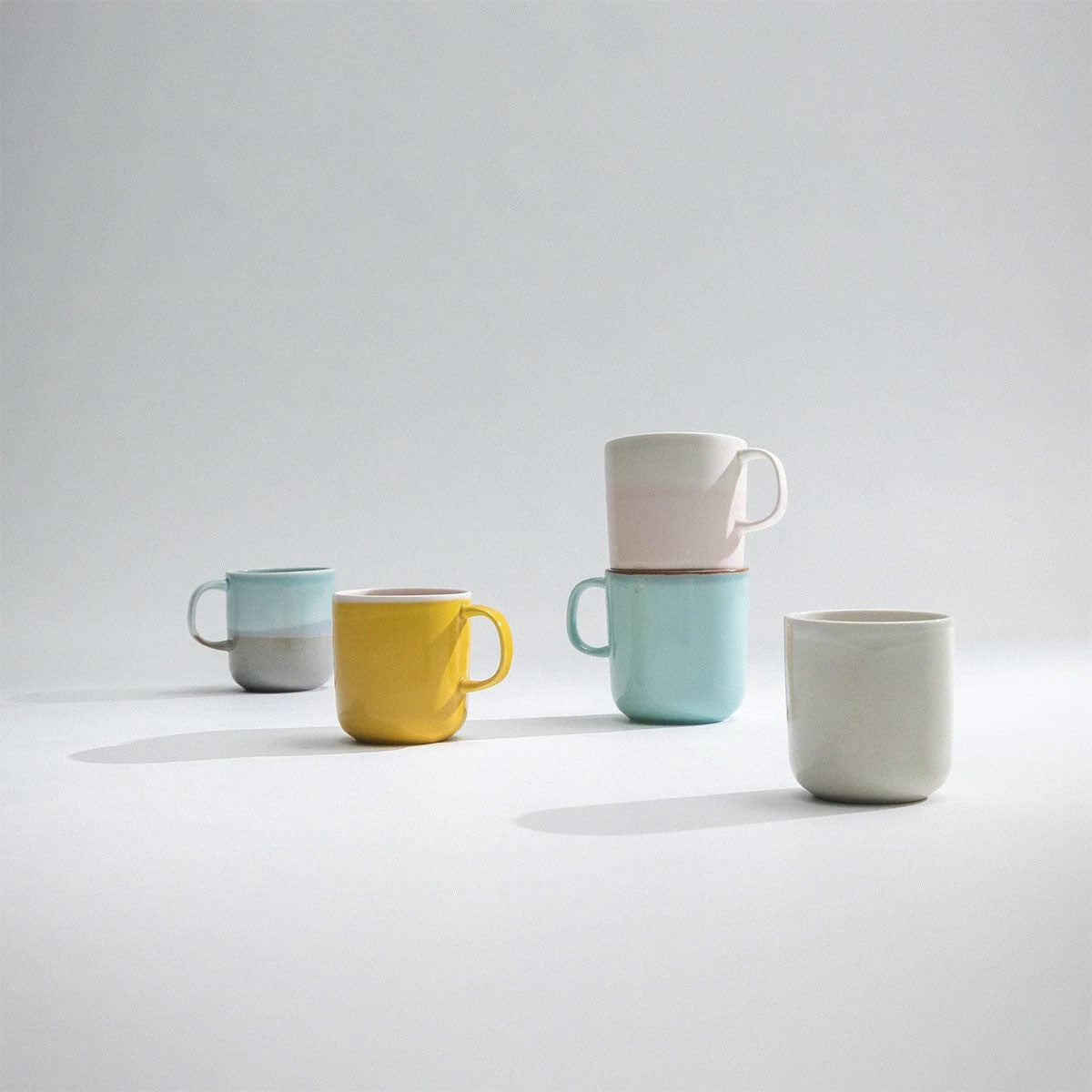 Pentik Tuntu Turquoise / Sand / Grey Mug - 8-1/2 oz